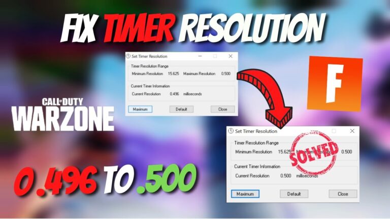 how to make timer resolution work correctly?